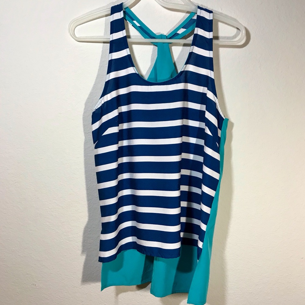 LUCY LOVE Blue/White/Turquoise Top